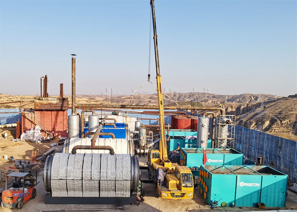 陝西榆林油泥煤焦油渣熱解處理項目第1張